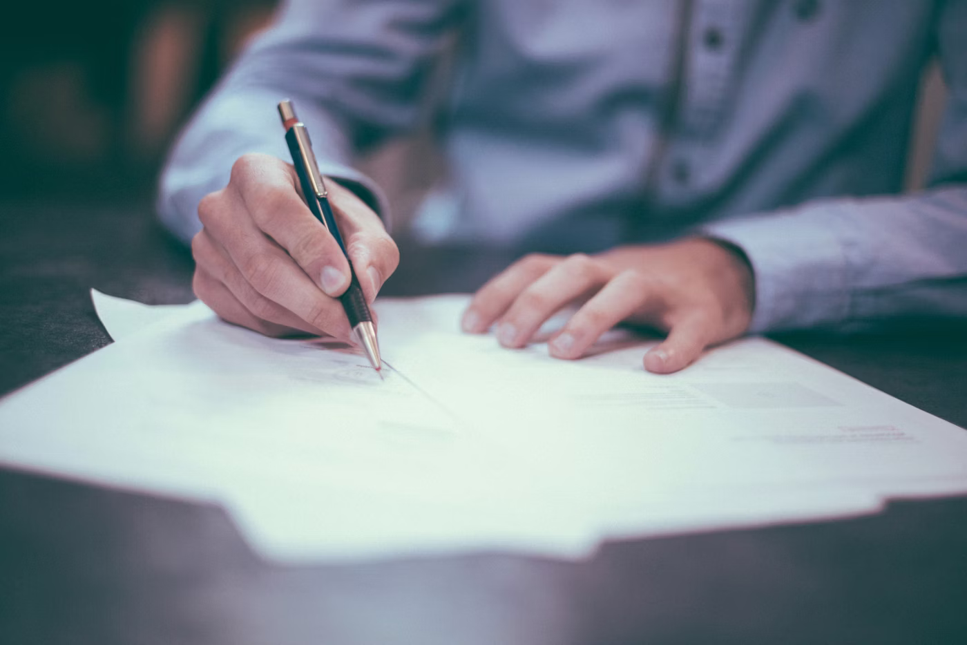 A VRA advisor reviewing client coverage notes — paying attention